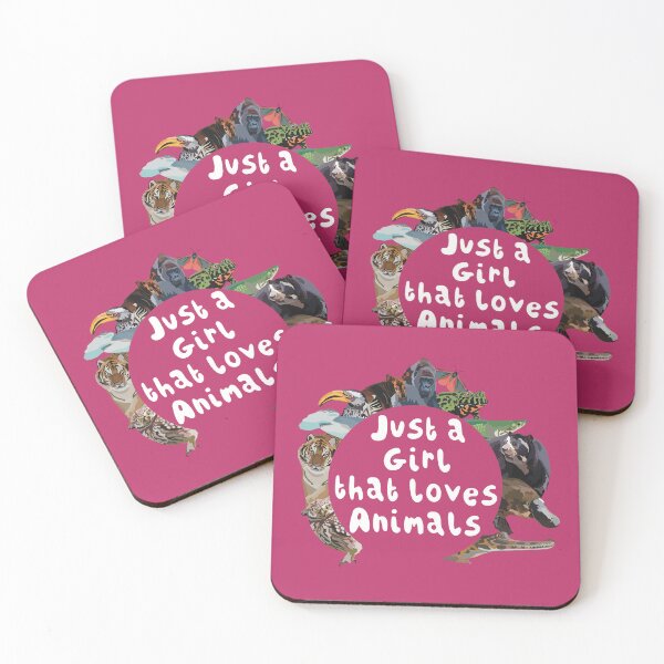 Item preview, A is for Animal Lover, Just a Girl | Simple Animal Lover & Zookeeper Design designed and sold by PrettylittlepastelUk.