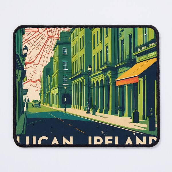 Item preview, Lucan Ireland 1950s Vintage Travel Tourism designed and sold by TravelersGems.