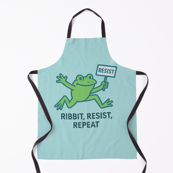 Artikelvorschau, Ribbit, Resist, Repeat – Minimalistisches Frosch-Protest-Design entworfen und verkauft von Bratak.