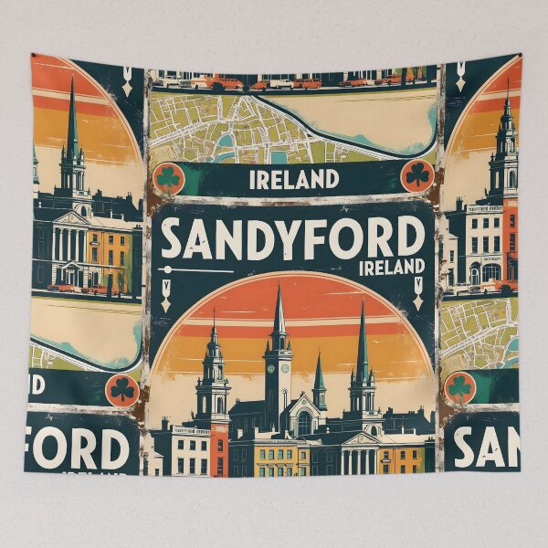 Item preview, Sandyford Ireland 1950s Vintage Travel Tourism designed and sold by TravelersGems.