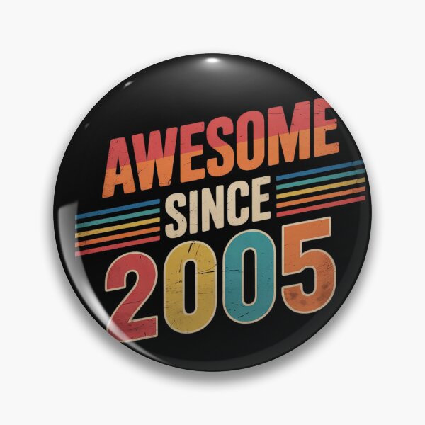 Item preview, Awesome Since 2005 19th Birthday  designed and sold by HuValverdeArt.