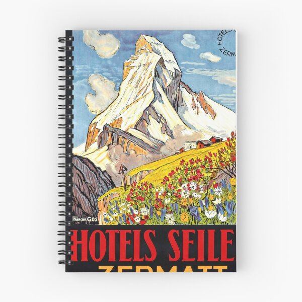 Item preview, Vintage Travel Poster | Hotels Seiler Zermatt | Matterhorn Swiss Alps | Early 20th Century Art & Nature Lovers Decor designed and sold by artofuniverse.