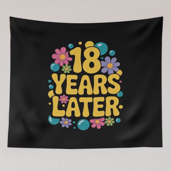 Item preview, Bruh Eighteen 18 Years Later 18th Birthday Party Meme  designed and sold by HuValverdeArt.