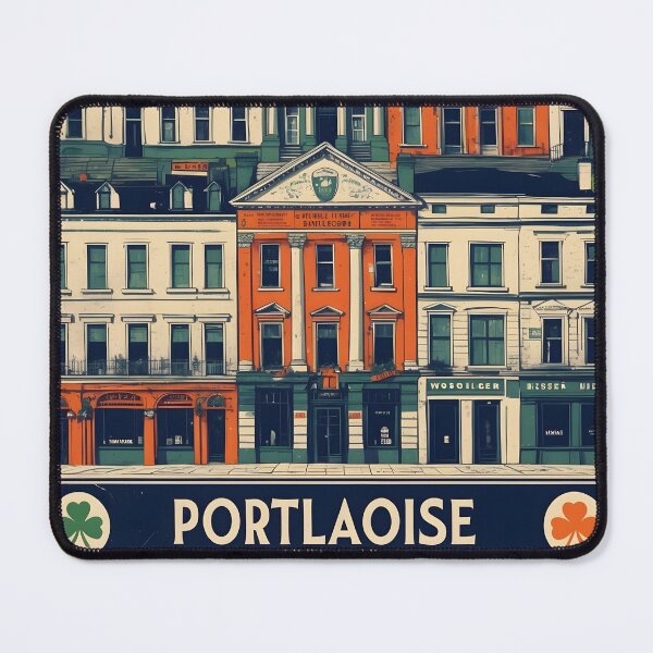 Item preview, Portlaoise Ireland 1950s Vintage Travel Tourism designed and sold by TravelersGems.