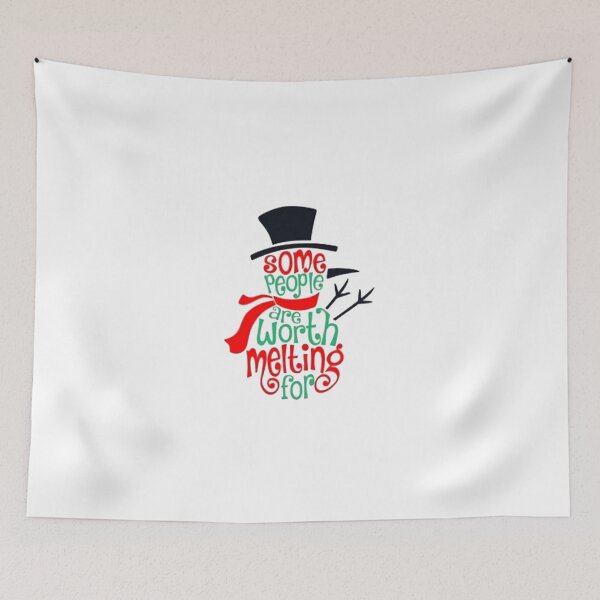 Item preview, Some People Are Worth Melting For Snowman – Cute Winter Quote Design designed and sold by Future Proofing.