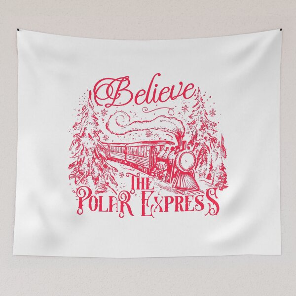 Item preview, Believe The Polar Express Vintage Christmas Train - Red designed and sold by sapnaela.
