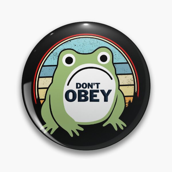 Item preview, Portland Frog Don't Obey  designed and sold by gear-posters.