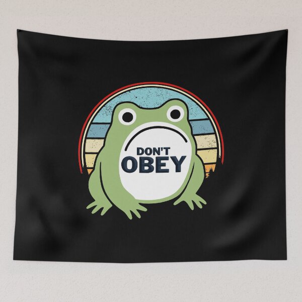 Item preview, Portland Frog Don't Obey  designed and sold by gear-posters.
