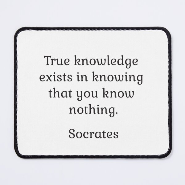 Item preview, True knowledge exists in knowing that you know nothing - Socrates quotes designed and sold by Inspirationmotivation.