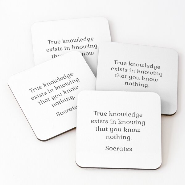 Item preview, True knowledge exists in knowing that you know nothing - Socrates quotes designed and sold by Inspirationmotivation.