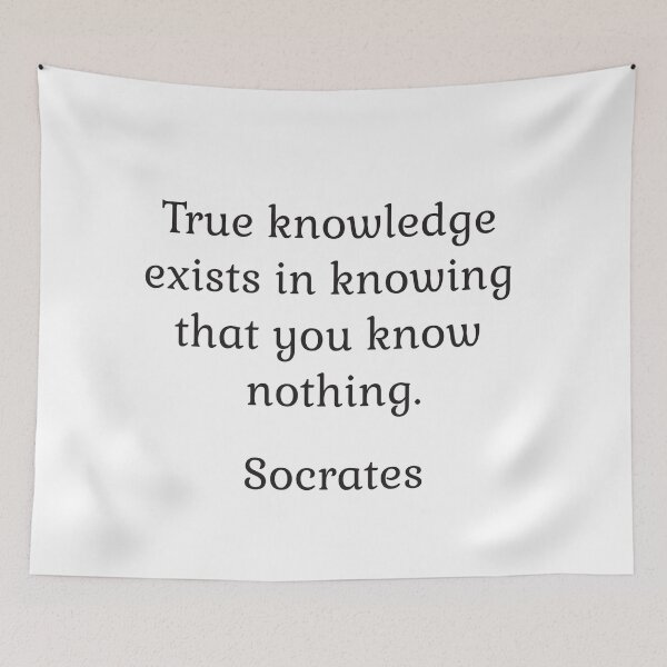 Item preview, True knowledge exists in knowing that you know nothing - Socrates quotes designed and sold by Inspirationmotivation.