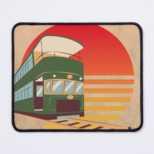 Item preview, Retro Lisbon tram sunset - Portugal travel designed and sold by Bubblivity.