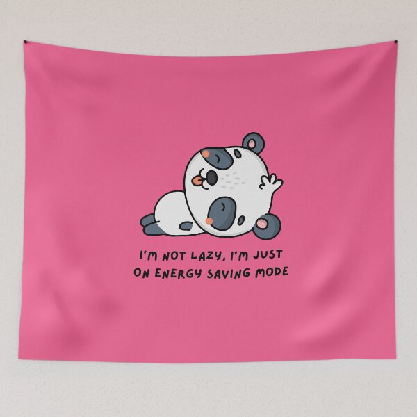 Item preview, “I’m Not Lazy, I’m Just on Energy Saving Mode” | Funny Quote T-Shirt | Softpalette Studio designed and sold by TeeTantra.