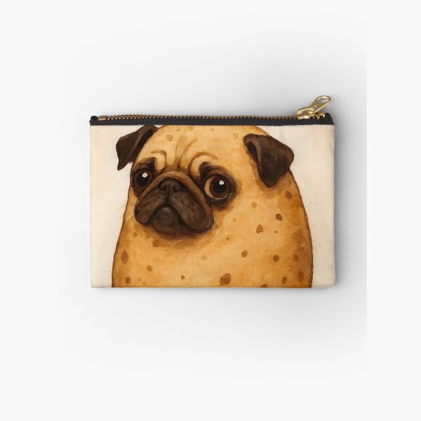 Item preview, Pugtato – Funny Watercolor Mix of Pug and Potato designed and sold by EmeraldeaArt.