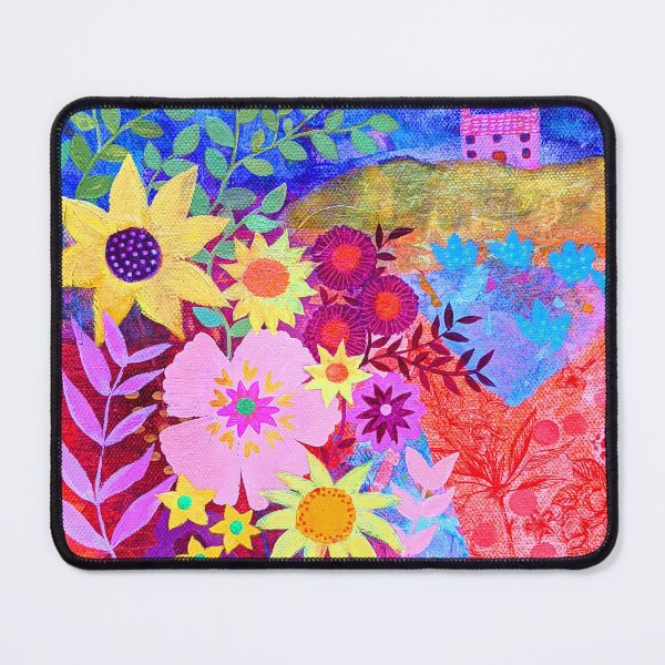 Item preview, Warm Summer Landscape, colourful botanical, designed and sold by Jess Stride.