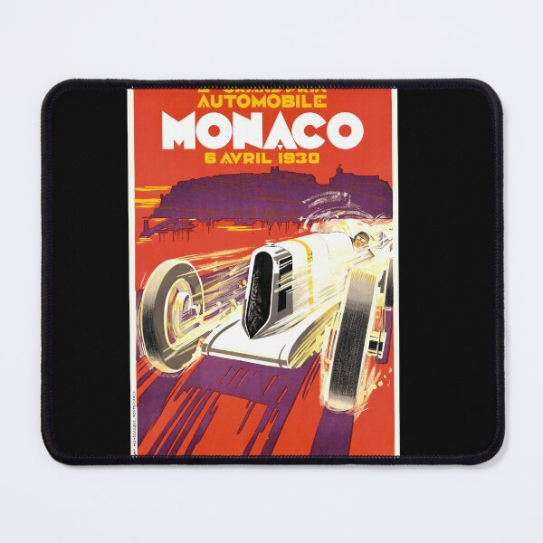 Vintage 1930 Monaco Grand Prix Poster | Art Deco Racing Print