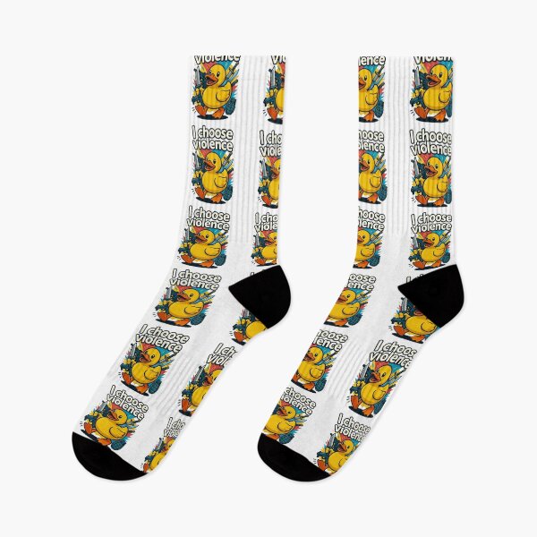 Item preview, I Choose Violence – Cute but Dangerous Duck Meme Design designed and sold by Nerd Army.