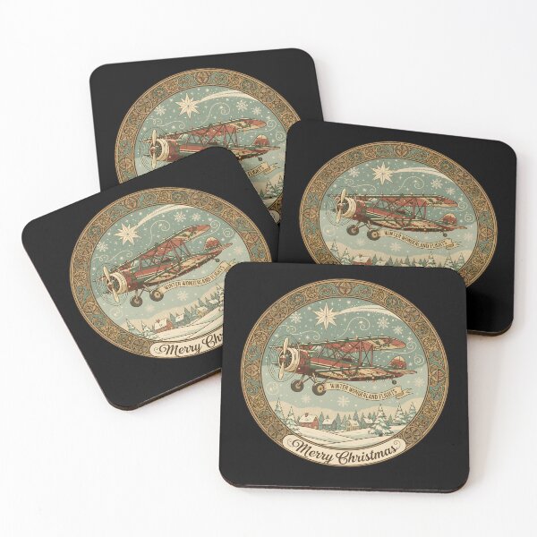 Item preview, Winter Wonderland Flights – Vintage Christmas Aviation designed and sold by AEROSPACE-IND.