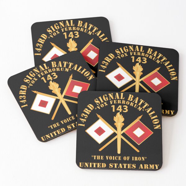 Item preview, Army - 143rd Signal Battalion -The Voice of Iron X 300 designed and sold by Military Insignia Products.