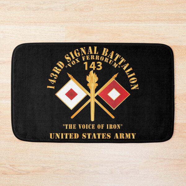 Item preview, Army - 143rd Signal Battalion -The Voice of Iron X 300 designed and sold by Military Insignia Products.