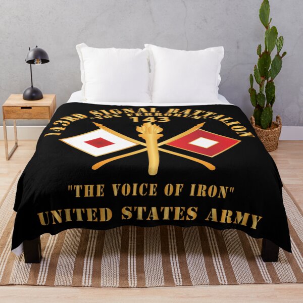 Item preview, Army - 143rd Signal Battalion -The Voice of Iron X 300 designed and sold by Military Insignia Products.