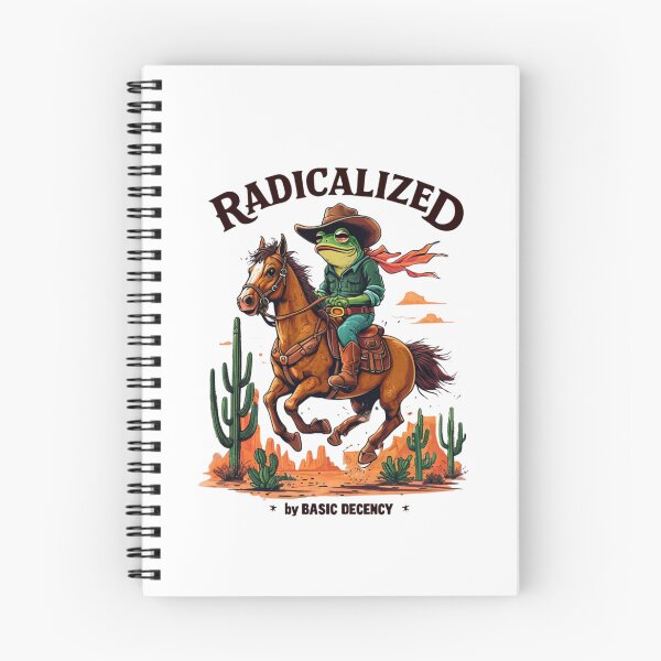 Item preview, Radicalized Cowboy Frog — Wild West Political Cartoon Art designed and sold by Colorful-Garden.