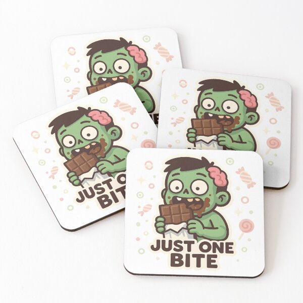 Item preview, Just One Bite — Cute Zombie & Chocolate designed and sold by Cheerioza.