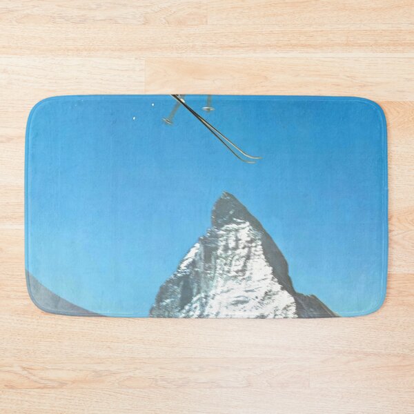 Item preview, Vintage Zermatt Ski Poster | Mid-Century Travel Art | Dynamic Ski Jump | Matterhorn Swiss Alps | Retro Winter Sports Decor designed and sold by artofuniverse.