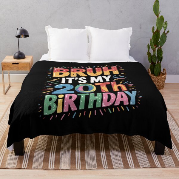 Item preview, Bruh It's My 20th Birthday Party Kids Toddler Women Men Gag designed and sold by HuValverdeArt.