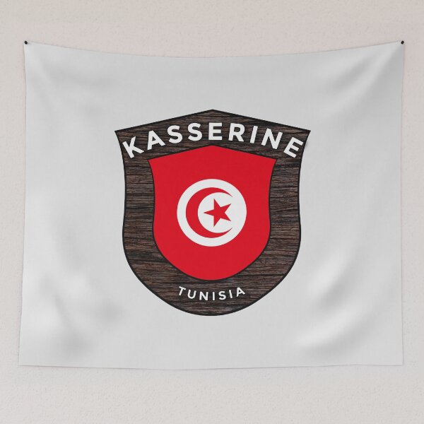 Item preview, Kasserine Tunisia Emblem Flag designed and sold by World Designs.