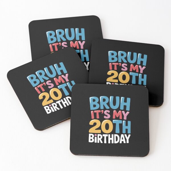 Item preview, Bruh It's My 20th Birthday Party Kids Toddler Women Men Gag5  designed and sold by HuValverdeArt.