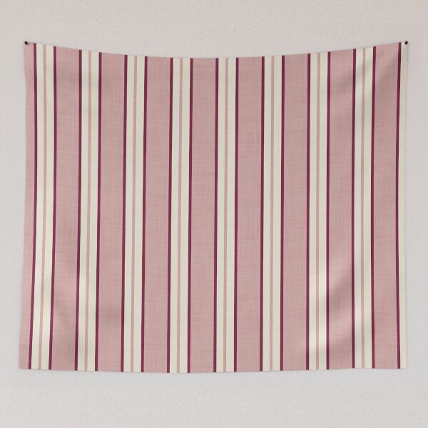 Item preview, Preppy pink and burgundy stripes designed and sold by SJAPhoto.