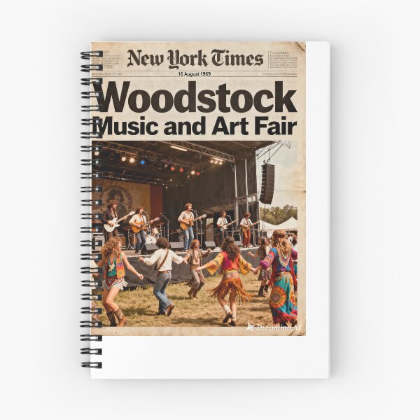 Item preview, Historic Woodstock Headline designed and sold by Abeshinobi.