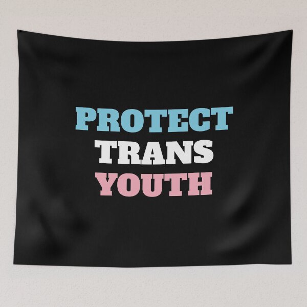 Item preview, Protect Trans Youth - transgender flag colors designed and sold by Inspirationmotivation.