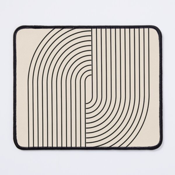 Item preview, Modern Abstract Line Art | Minimal Beige Geometric Wall Print designed and sold by AngelVibess.