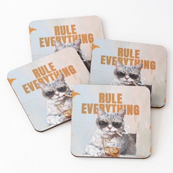 Item preview, Gangster Cat Boss - Rule Everything Vintage Art designed and sold by miuica.
