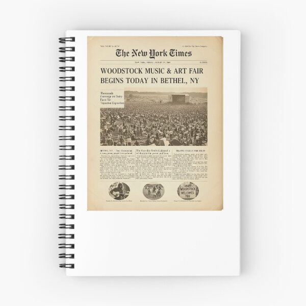 Item preview, Historic Woodstock Headline designed and sold by Abeshinobi.