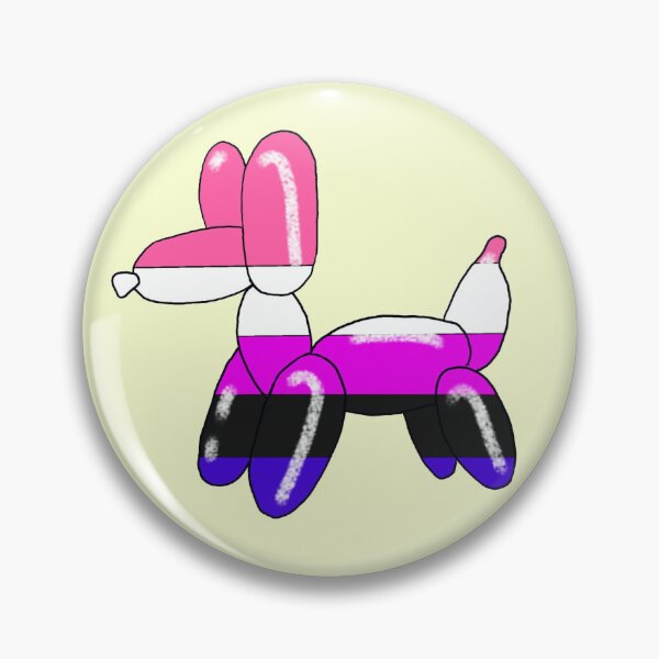 Item preview, It's a Genderfluid Balloon dog! designed and sold by TheAshCreations.