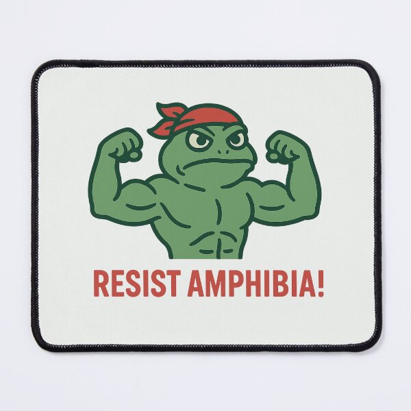Item preview, Resist Amphibia! Muscular Frog Protest Design designed and sold by Bratak.
