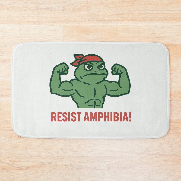 Item preview, Resist Amphibia! Muscular Frog Protest Design designed and sold by Bratak.