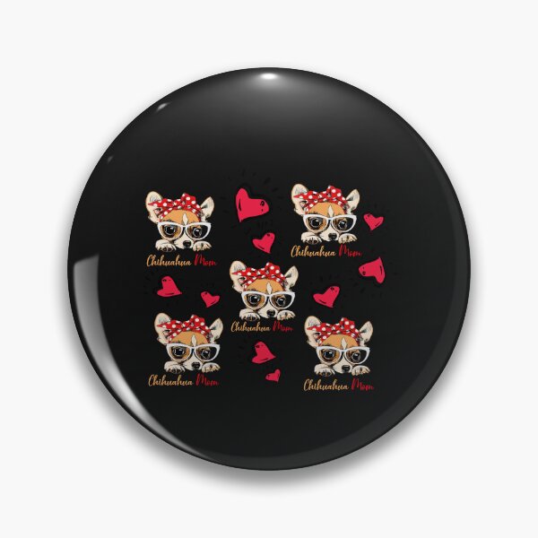 Item preview, Chihuahua mom red Heart Fasion face copy designed and sold by AnteroDaniel.