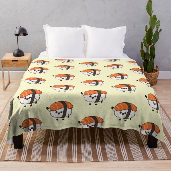 Item preview, Happy sushi roll cartoon character designed and sold by Potattoo.