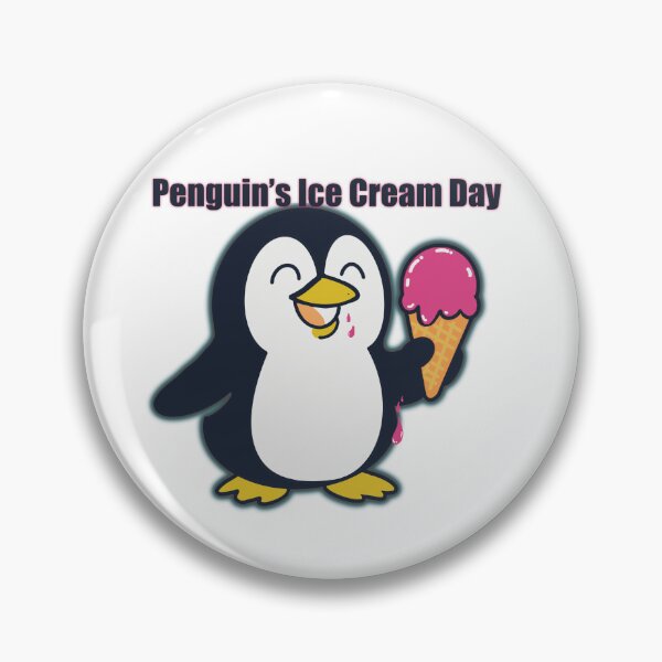 Item preview, Cute penguin eating ice cream deliciously. designed and sold by Dechaphopearsri.