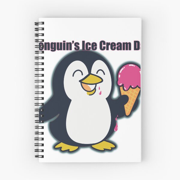 Item preview, Cute penguin eating ice cream deliciously. designed and sold by Dechaphopearsri.