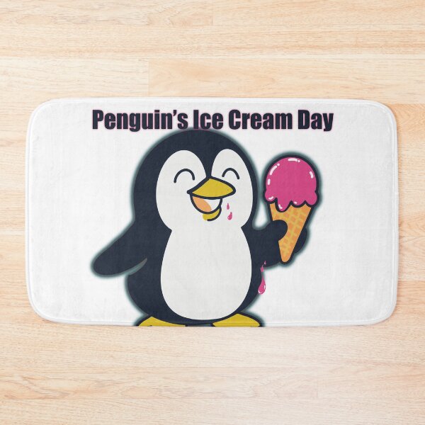 Item preview, Cute penguin eating ice cream deliciously. designed and sold by Dechaphopearsri.