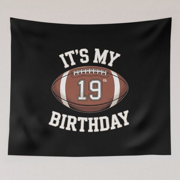 Item preview, It's My 19th Birthday Boy 19 Year Old American Football  designed and sold by GGrizeldaRivas.