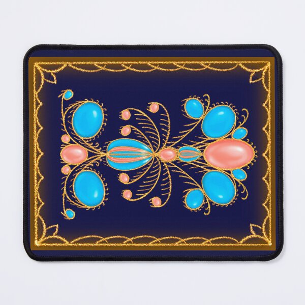 Item preview, "French Fancy", Fine Art Design Salmon Sky Blue designed and sold by Lycanth.