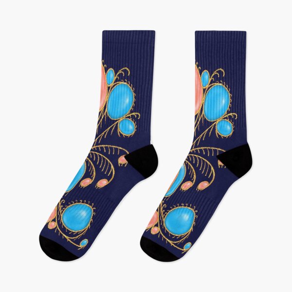 Item preview, "French Fancy", Fine Art Design Salmon Sky Blue designed and sold by Lycanth.