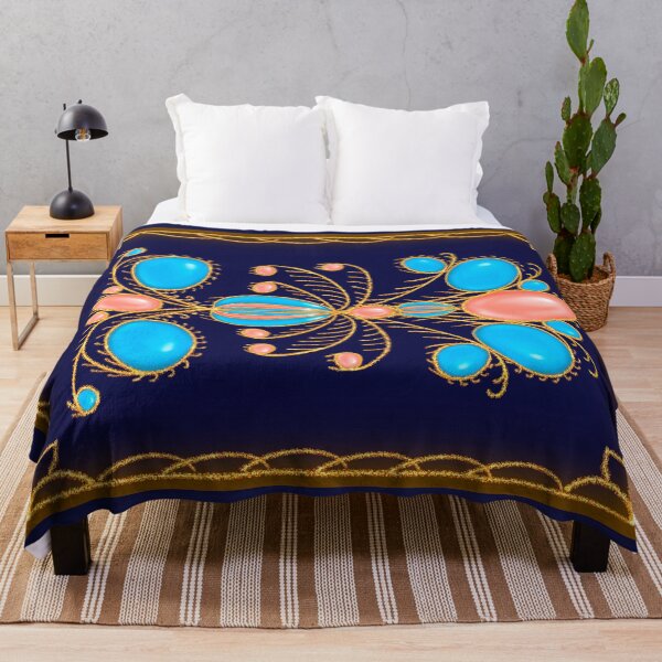Item preview, "French Fancy", Fine Art Design Salmon Sky Blue designed and sold by Lycanth.