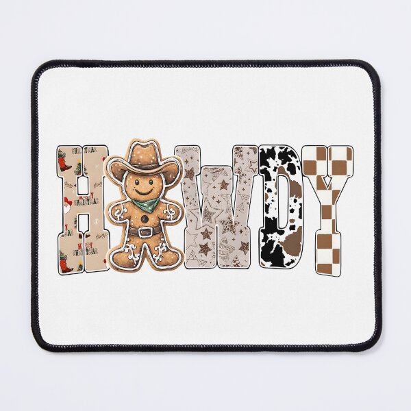 Item preview, Howdy Christmas Western Gingerbread Cowboy designed and sold by sapnaela.